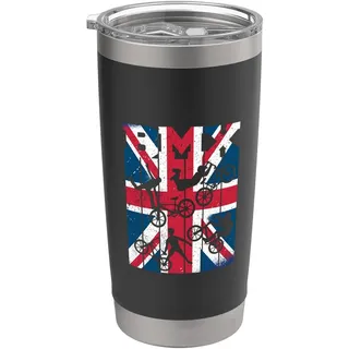 BMX Rad BMX Bike Fahrrad Freestyle Uk-flag race BMX Doppelwandiger Edelstahl-Thermobecher