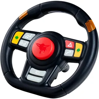 Big Sound Lenkrad – mit Licht & 8 realistischen Sounds – Zubehör für Big Bobby Car & Big Traktoren (ab 2010), inkl. Batterien, für Kinder ab 12 Monaten