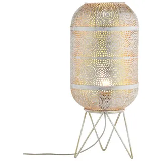 Marrakesch Orient & Mediterran Interior Orientalische Deko Tischlampe Weiss