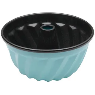 Riess Gugelhupfform , Hellblau , Metall , rund , kratzfest, PFAS-frei , Backen & Backzubehör, Backformen, Gugelhupfformen