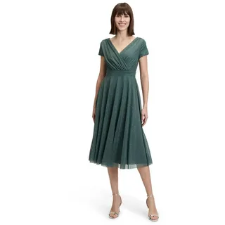 Vera Mont Cocktailkleid Glitzer-Look Dunkelgrün 38