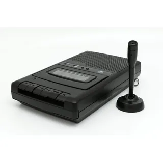 GPO  GPO CRS132B Kassettenrekorder mit externem Mikrofon und USB-Aufnahme