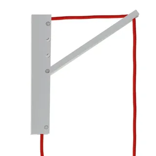 creative cables Pinocchio, verstellbare Wandhalterung aus Holz für Pendelleuchten - Weiß