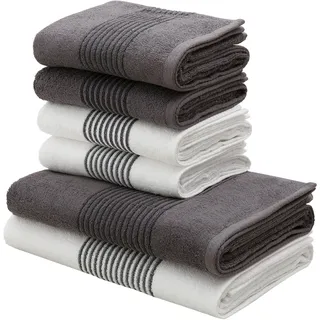 Bruno Banani Jassen Handtuchset 6-tlg. grau