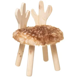 ATMOSPHERA CREATEUR D'INTERIEUR Atmosphera - Kinderhocker Hirsch - beige - Kunstpelz - Beige
