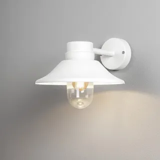 Konstsmide Außenwandleuchte Aluminium/Glas 26,5 cm E27 dimmbar weiß