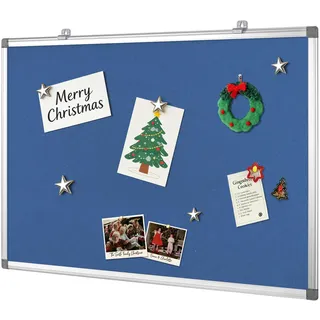 S SWANCROWN Pinnwand für Schule, Büro oder zu Hause 60x45cm Stoff Vorstand