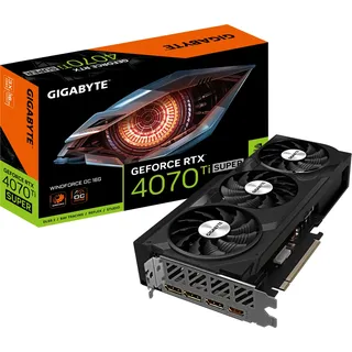 Gigabyte GeForce RTX 4070 Ti SUPER Windforce OC 16G 16 GB GDDR6X GV-N407TSWF3OC-16GD