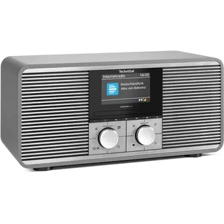 TechniSat DIGITRADIO 425 - Premium Radio mit 40 Watt Stereo Lautsprecher (DAB+, WLAN Internetradio, CD, Bluetooth, großes 4,3 Zoll Farbdisplay, Musik-Streaming, Front aus eloxiertem Aluminium)