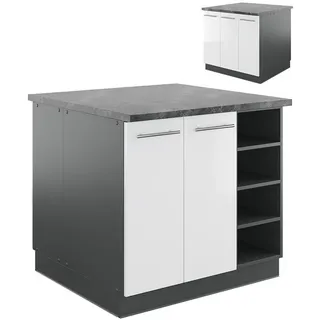 Vicco Kochinsel Fame-Line 90 x 82 x 82 cm Weiß