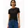 Damen T-Shirt Kurzarm Slim Cody Rundhalsausschnitt schwarz Black XL