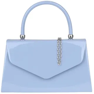 Girly Handbags Lack-Clutch-Tasche, Handtasche, kleines Hartschalenetui für Damen Baby blau