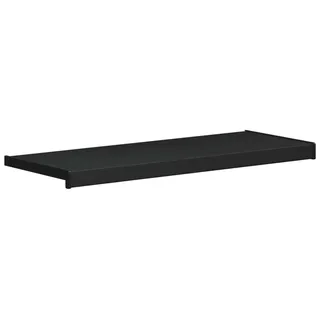 Fensterbank Schwarz mit Holzmaserung 60 x 35 x 4,5 cm PVC - Schwarz