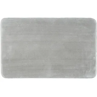 Boxxx Badematte , Hellgrau , Textil , Uni , rechteckig , 50x80 cm , Oeko-Tex® Standard 100 , rutschhemmend , Heimtextilien, Badtextilien, Badematten