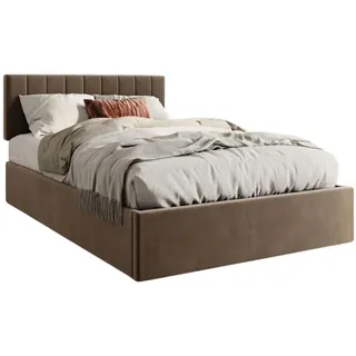 home collective Polsterbett 140 x 200 cm Bronze-Beige
