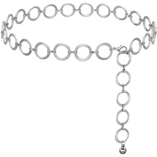 JasGood Damen Kettengürtel Verstellbare Taillenkette Modische Metall Taillengürtel für Kleider Jeans
