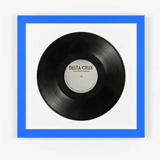 K-Möbel Vinyl Rahmen 40/40 für die Platte , Blau , Holz , Rechteckig , 40x40 cm , Bilder & Rahmen, Bilderrahmen, Holzrahmen