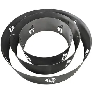 Zweiteiliger Funkenschutz aus Stahl für Feuerschalen bis 80 cm Durchmesser