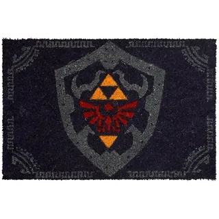 Zelda Matte Hylia Schild Logo Fußmatte Nintendo 60x40cm Kokos blau