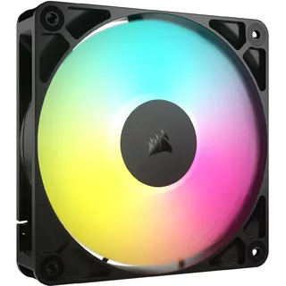 Corsair RS120 ARGB Pwm 12 Cm Ventilator – Daisy-Chain-Verbindung – Geräuscharm – Magnetisches Dome-Lager – Einzelpackung – Schwarz