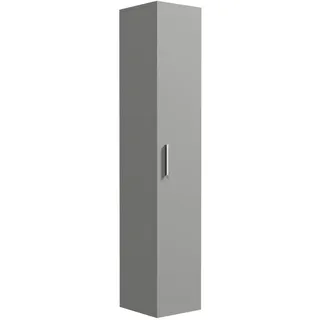 Badplaats Pluto Badezimmerschrank 30 x 30 x 150 cm Grau Spanplatte/Massivholz