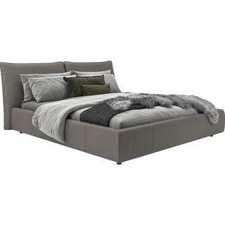 PLACES OF STYLE Polsterbett »Priora in 4 Breiten bis 200cm« auch in NaturLEDER, Cord, belastbar bis 280kg, auch Überlänge 220 cm, grau