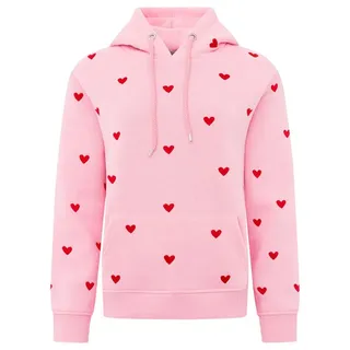 Zwilling Zwillingsherz Hoodie "Hearts" mit Mini Me Style für Mütter & Töchter rosa SM (S/M)