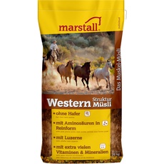 marstall Premium-Pferdefutter Western Struktur-Müsli, 1er Pack (1 x 20 kilograms)