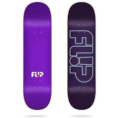 Jart Odyssey Neon Purple 8.0"x31.85" Flip Deck Skateboard, Mehrfarbig (Mehrfarbig), Einheitsgröße
