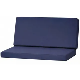 Setgarden Techno Gartenkissen Für Polyrattan Möbel 140  x 50 x 50cm – Kissen für 2 Sitzer Gartensofa 1tlg Marine