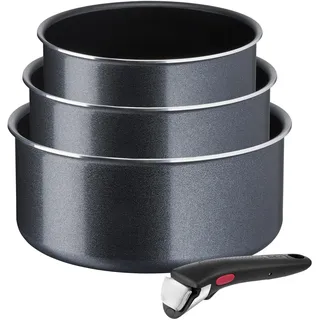 Tefal Ingenio XL Force Topf-Set 4-tlg. 3 x Stielkasserolle + 1 x abnehmbarer Griff