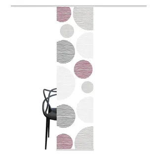 Home fashion Borden Schiebevorhang Ösen 60 x 245 cm Bordeaux 1 St
