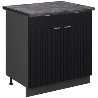 Vicco Schubladenschrank Fame-Line 80 x 82 x 60 cm Grau
