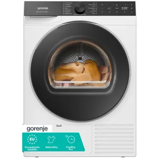 Gorenje D5G68C Trockner/Kondensation mit Wärmepumpe /8kg /15 Programme/ConnectLife/Made in EU/FastDry Pro/TwinAir/Feuchtesensor/NatureDry/Anti-Allergie/Trockner Synchronisation/EEK: D