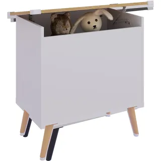 VCM Sitztruhe »Holz Sitztruhe Sitzbank Truhe Kiste Bosula L«, weiß