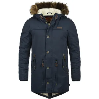 Langmantel INDICODE "Parka IDPulsoor", Herren, Gr. XXL, blau (navy), Obermaterial: 100% Baumwolle CO., Mäntel Langmantel