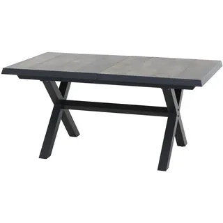 Siena Garden Sincro Gartentisch 90 x 200 x 77 cm Washed Grau