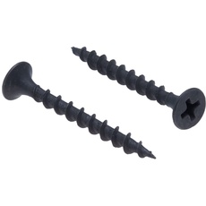 4.2x70mm Schwarze Trockenbauschrauben, Selbstschneidend, Phillips-Senkkopf, Grobgewinde, Scharfer Punkt,Schwarzes Phosphat Holzschrauben, Gipsschrauben für Gipskartonplatten (25 pcs)