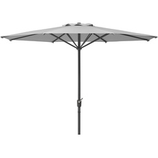 Bild Schirme Marktschirm Korsika Silbergrau mit Kurbelmechanik