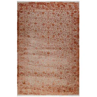 Esprit Vintage-Teppich , Grau, Terracotta , Textil , rechteckig , 80x150 cm , Textiles Vertrauen - Oeko-Tex® , für Fußbodenheizung geeignet, in verschiedenen Größen erhältlich, pflegeleicht, leicht zusammenrollbar , Teppiche und Böden, Teppiche, Webteppiche