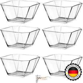 TYA Collection Vorspeise BLEI FREI 6er Schalen Dessertschale Glasschalen Müslischalen Schüssel aus Glas