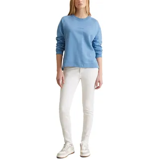 Marc O'Polo Denim Damen Sweatshirt aus Bio-Baumwolle Basic, Blau (Cornflower Blue), M