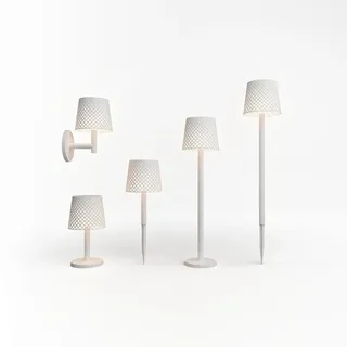 Newgarden Solarleuchte , Weiß , Kunststoff , 16.3x80x16.3 cm , kabellos, aufladbar über Usb , Dekoration, Gartendeko