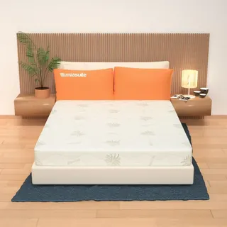 Abziehbare Schaum-Matratze, 90x200 cm, 19 cm Hoch – Aloe-Vera-Bezug | Lupin I