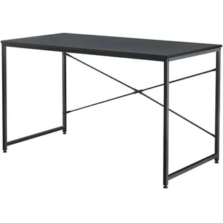 [en.casa] Schreibtisch 120x60x72cm Schwarz Eiche-Optik