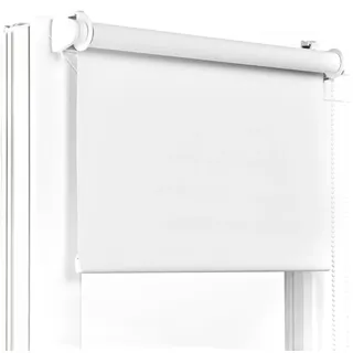 Fenster DEKOR - Rollos Für Fenster Ohne Bohren Weiß - Verdunkelungsrollo B57 x H120 cm - Klemmrollo Verdunkelung - Fensterrollo Für Balkontüren - Verdunklungsrollo Leicht Zu Installieren - Klemmfix