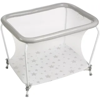 PLASTIMYR Rechteckiger Baby-Park STERNE Weiß