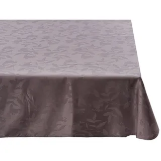 PROMOFLASH83 Tischdecke aus Stoff Oval 180 x 240 cm Ombra grau dunkelgrau