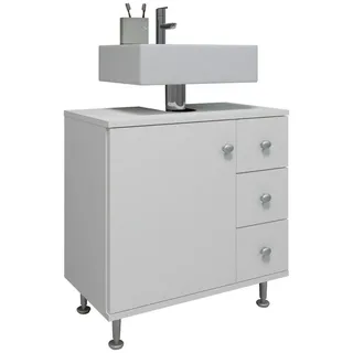 VCM »Holz Badunterschrank Schublade Nilosi M«, weiß