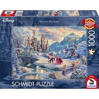 Schmidt Spiele Disney, Die Schöne und das Biest, Zauberhafter Winterabend, 1000 Teile